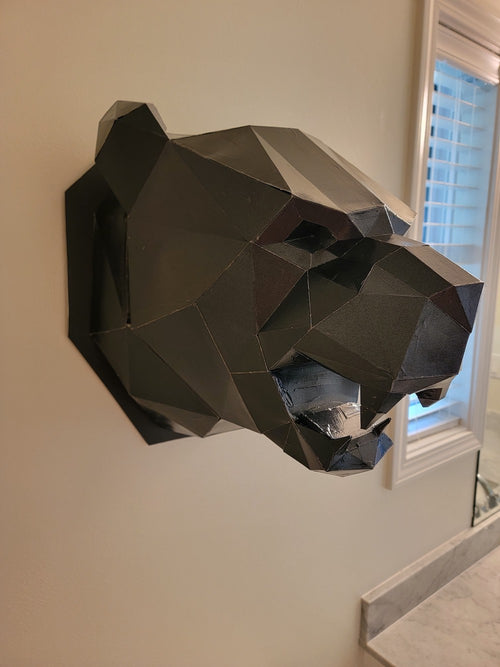 Black Panther Papercraft Wall Art - PAPERCRAFT WORLD
