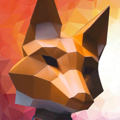 3D Paper Fox Mask - PAPERCRAFT WORLD