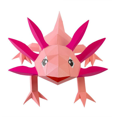 Axolotl 3D Paper Model, Lamp - PAPERCRAFT WORLD