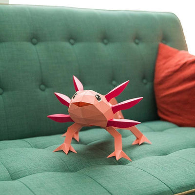Axolotl 3D Paper Model, Lamp - PAPERCRAFT WORLD