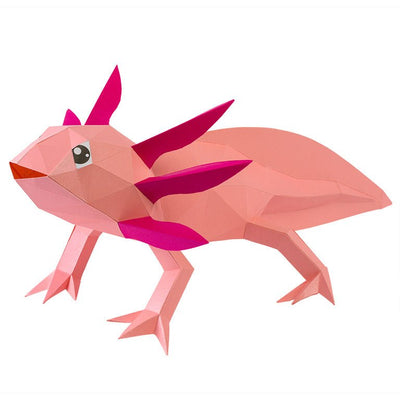 Axolotl 3D Paper Model, Lamp - PAPERCRAFT WORLD