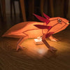 Axolotl 3D Paper Model, Lamp - PAPERCRAFT WORLD