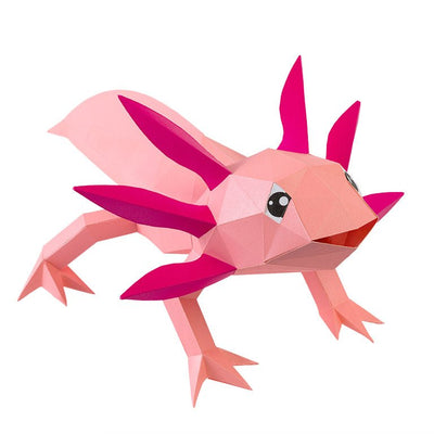 Axolotl 3D Paper Model, Lamp - PAPERCRAFT WORLD