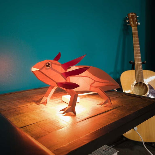 Axolotl 3D Paper Model, Lamp - PAPERCRAFT WORLD