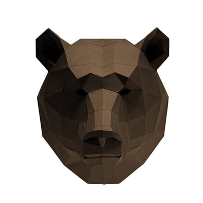 Bear Head Wall Art & Decor - PAPERCRAFT WORLD