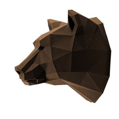 Bear Head Wall Art & Decor - PAPERCRAFT WORLD