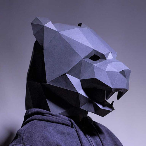 Black Panther Mask - PAPERCRAFT WORLD