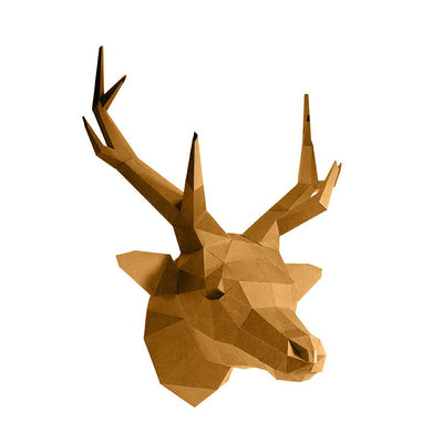 Deer Head Wall Art - GOLD Limited Edition - PAPERCRAFT WORLD