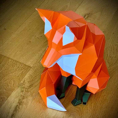 Fox 3D Model - PAPERCRAFT WORLD