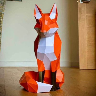 Fox 3D Model - PAPERCRAFT WORLD