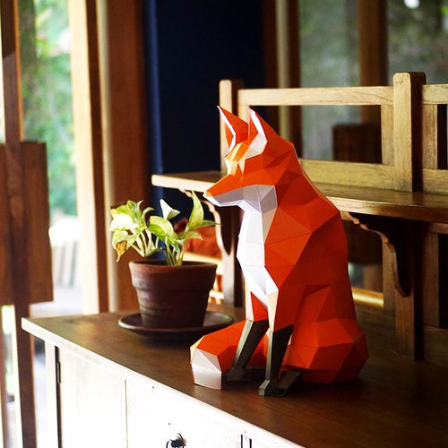 Fox 3D Model - PAPERCRAFT WORLD