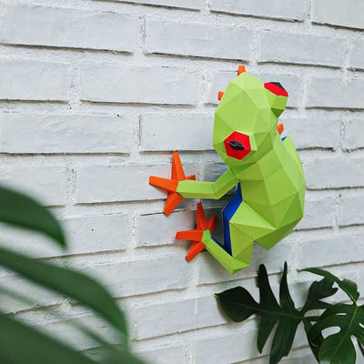 Frog 3D Paper Model, Lamp - PAPERCRAFT WORLD
