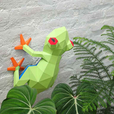 Frog 3D Paper Model, Lamp - PAPERCRAFT WORLD