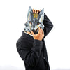 Futuristic Fox Mask - Black - PAPERCRAFT WORLD