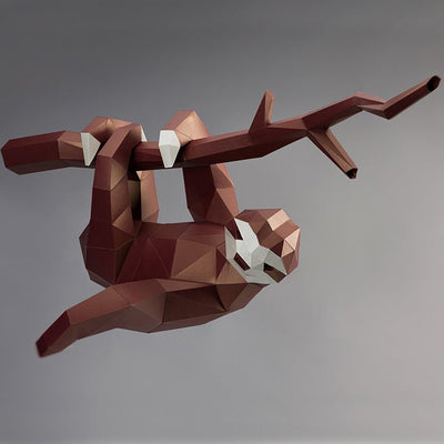 Hanging Sloth 3D Model - PAPERCRAFT WORLD
