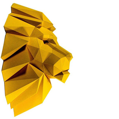 Lion Head Wall Art Decor - PAPERCRAFT WORLD