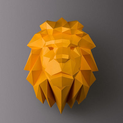 Lion Head Wall Art Decor - PAPERCRAFT WORLD