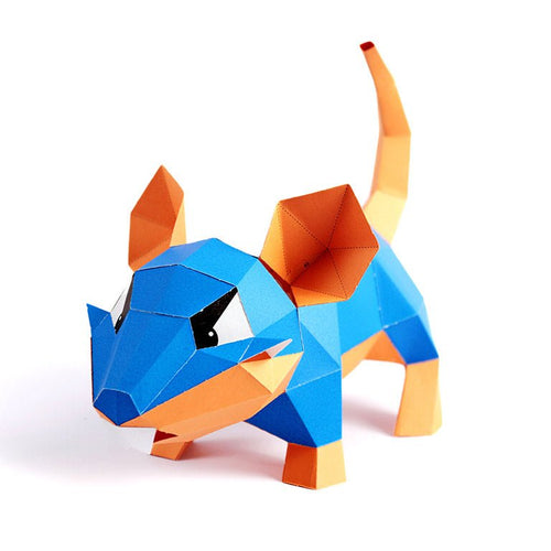 Mouse 3D Paper Model, Lamp - PAPERCRAFT WORLD