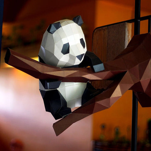 Panda Model Paper Wall Art - PAPERCRAFT WORLD