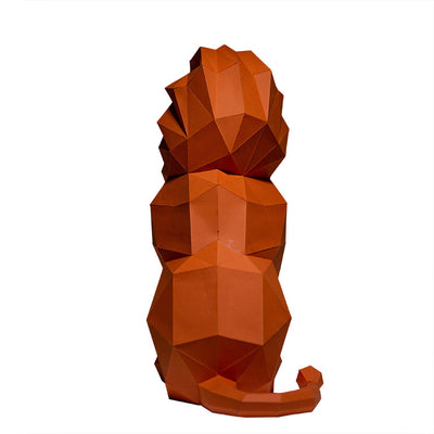 Sitting Lion 3D Model