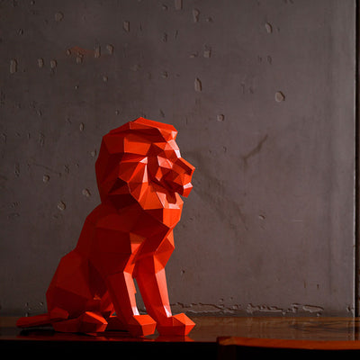 Sitting Lion 3D Model