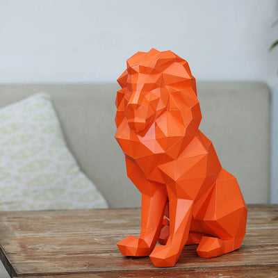 Sitting Lion 3D Model