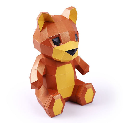 Teddy Bear 3D Paper Model, Lamp - PAPERCRAFT WORLD