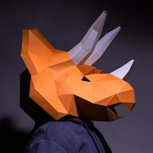 Triceratops Mask - PAPERCRAFT WORLD