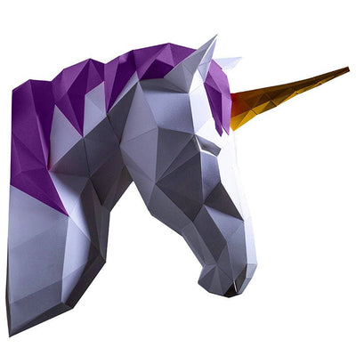 Unicorn Head Wall Papercraft - PAPERCRAFT WORLD