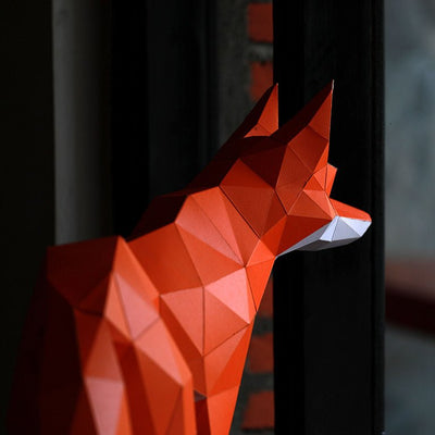 Walking Fox Model - PAPERCRAFT WORLD