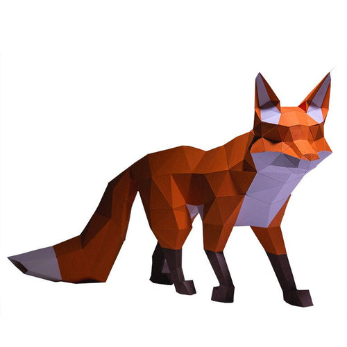 Walking Fox Model - PAPERCRAFT WORLD