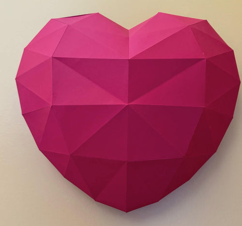 Hanging Heart Papercraft Wall Art
