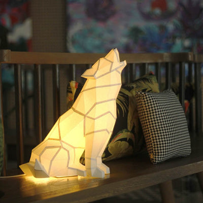 Wolf 3D Paper Model, Lamp - PAPERCRAFT WORLD