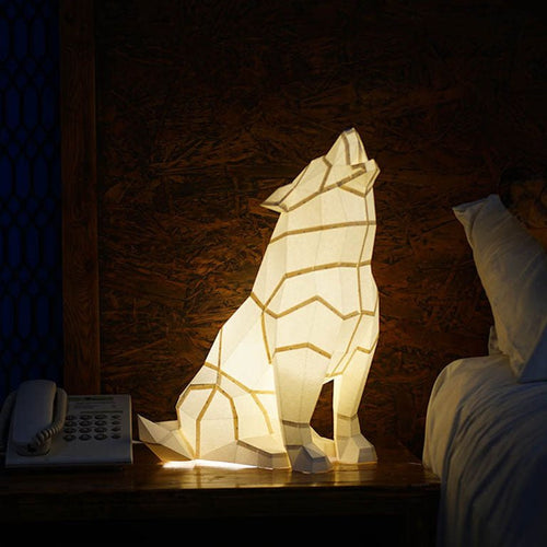 Wolf 3D Paper Model, Lamp - PAPERCRAFT WORLD