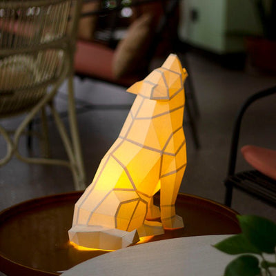 Wolf 3D Paper Model, Lamp - PAPERCRAFT WORLD