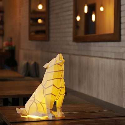 Wolf 3D Paper Model, Lamp - PAPERCRAFT WORLD