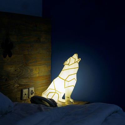 Wolf 3D Paper Model, Lamp - PAPERCRAFT WORLD