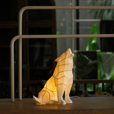 Wolf 3D Paper Model, Lamp - PAPERCRAFT WORLD