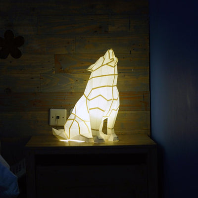 Wolf 3D Paper Model, Lamp - PAPERCRAFT WORLD