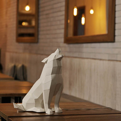Wolf 3D Paper Model, Lamp - PAPERCRAFT WORLD