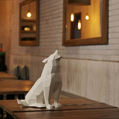 Wolf 3D Paper Model, Lamp - PAPERCRAFT WORLD