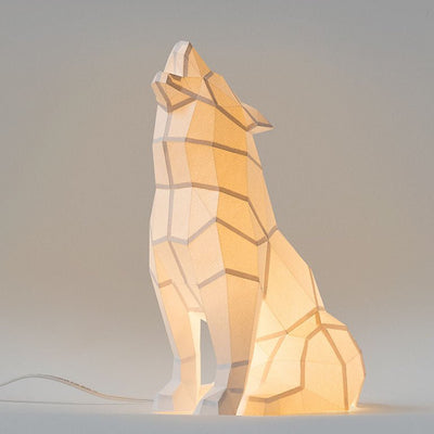 Wolf 3D Paper Model, Lamp - PAPERCRAFT WORLD