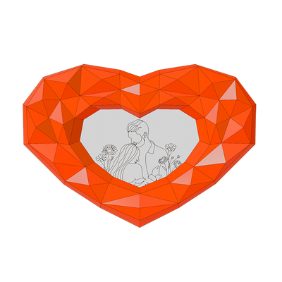 Heart Photo Frame Wall Art