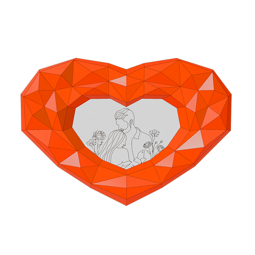 Heart Photo Frame Wall Art