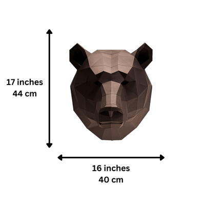 Bear Head Wall Decor & Mount