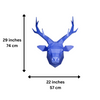 Deer Head Wall Art - Blue Limited Edition