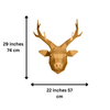 Golden Deer Head Wall Decor (DIY Papercraft)