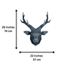 Deer Head Wall Art - Grey Sapphire Limited Edition
