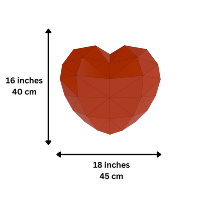Hanging Heart Papercraft Wall Art