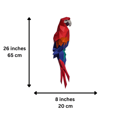 Macaw Wall Art & Decor (DIY Papercraft)